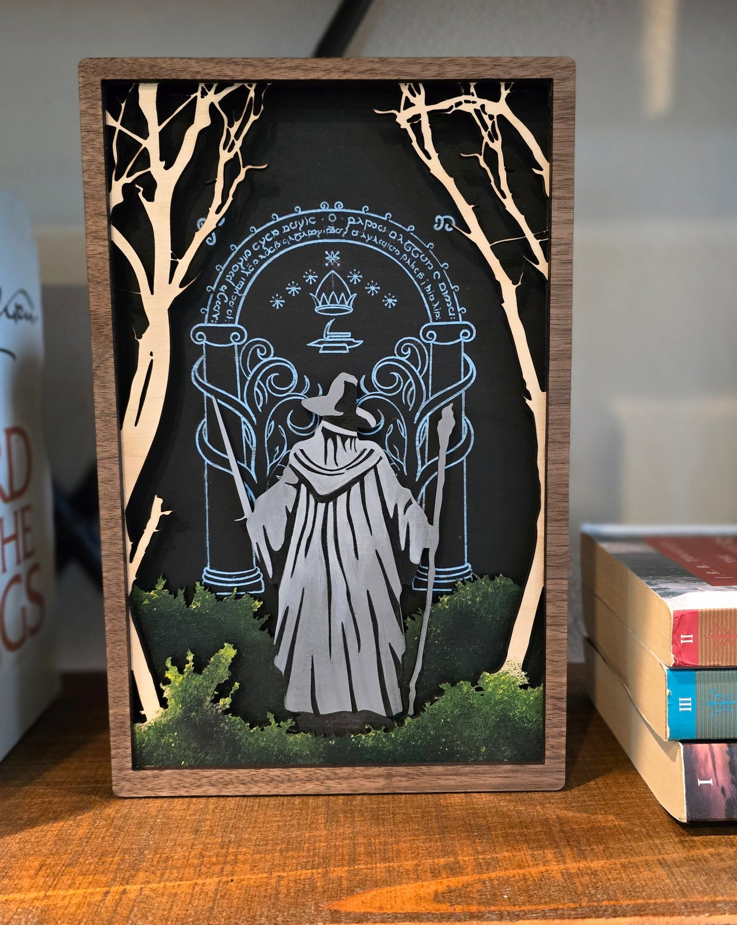 Lord of the Rings - Small Version | Wooden Art | Bookshelf Decor
