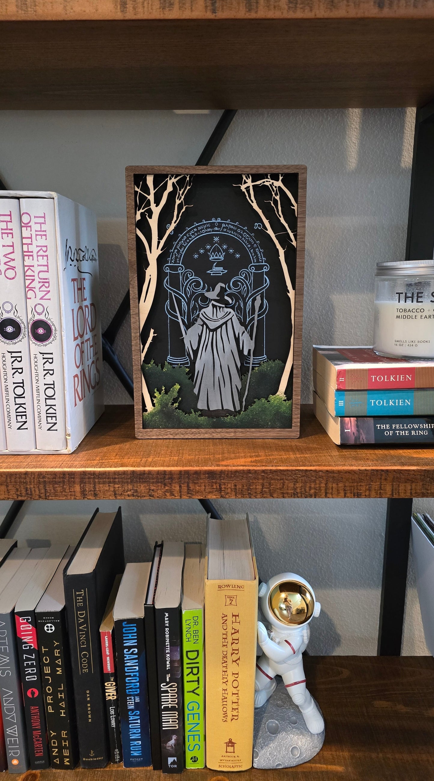 Lord of the Rings - Small Version | Wooden Art | Bookshelf Decor