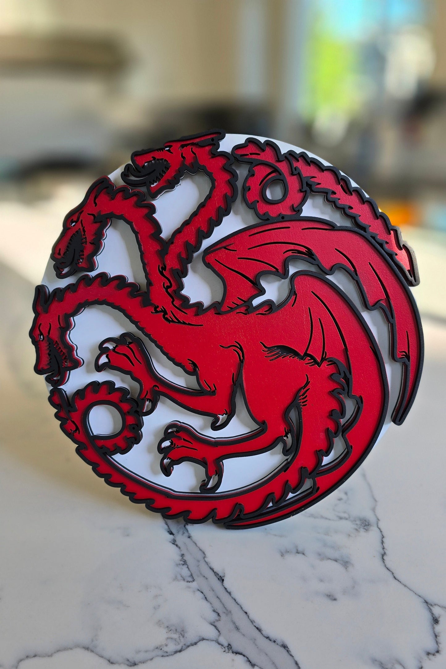 House Targaryen Sigil | Wood Art | Wall Decor