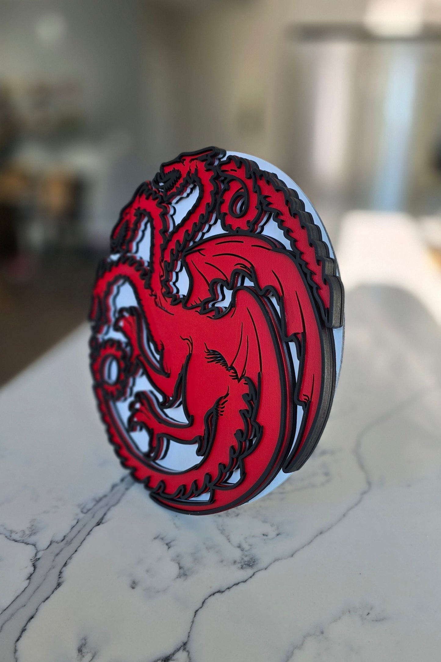 House Targaryen Sigil | Wood Art | Wall Decor