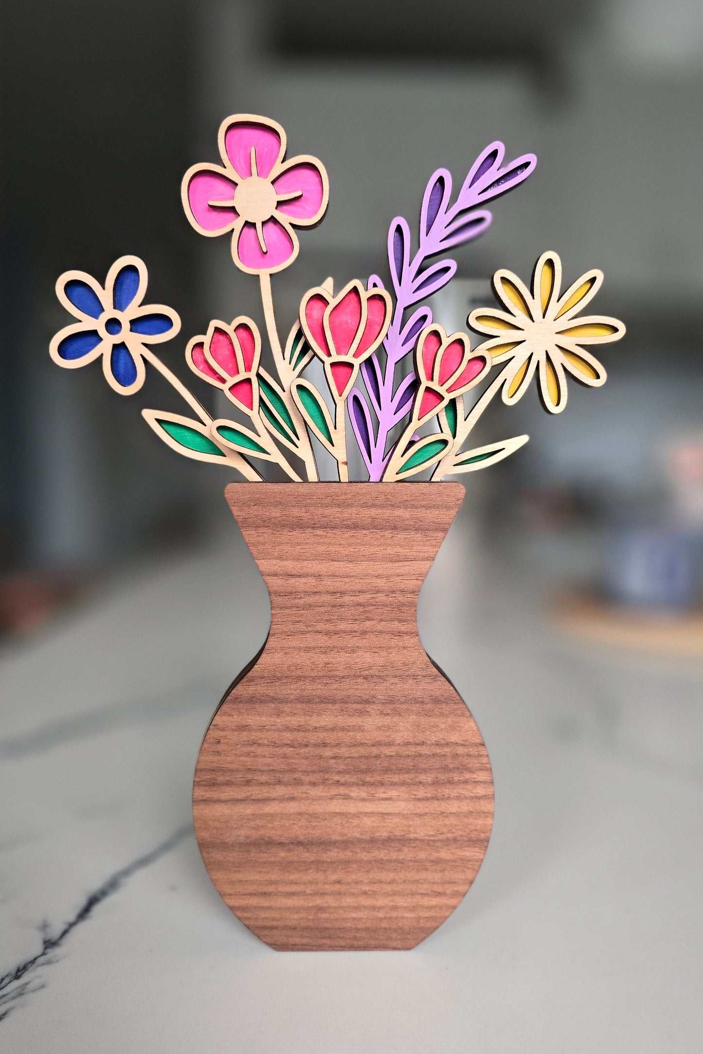 Wildflower Bouquet | Wooden Art