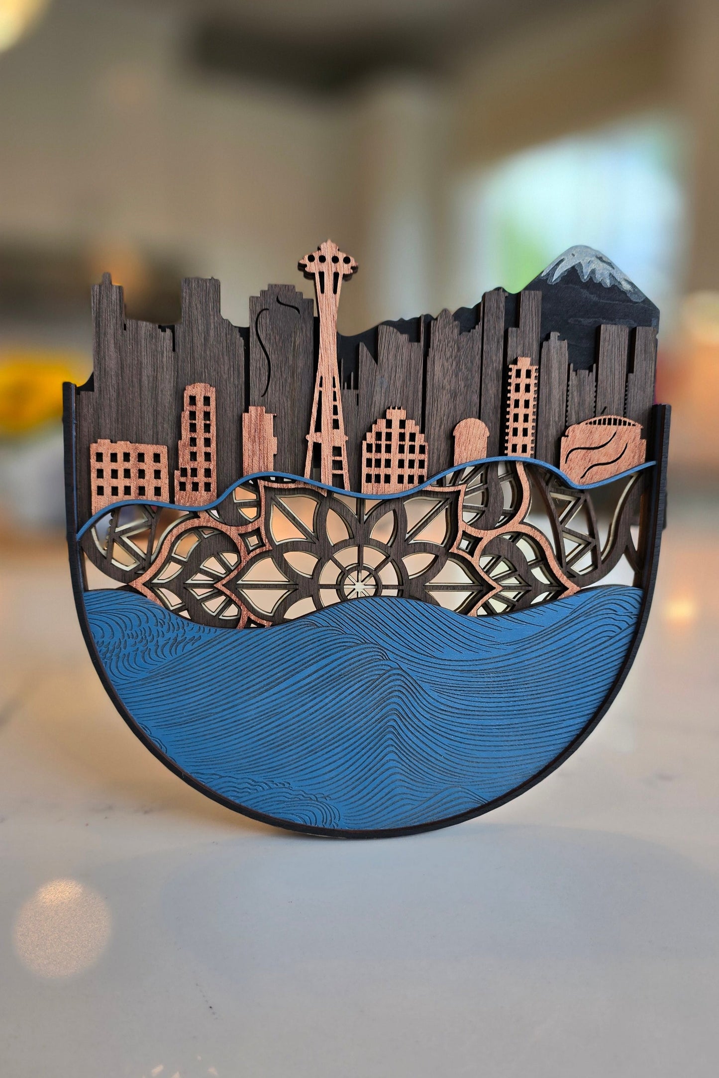 Washington State Mandala | Wooden Art | Wall Decor