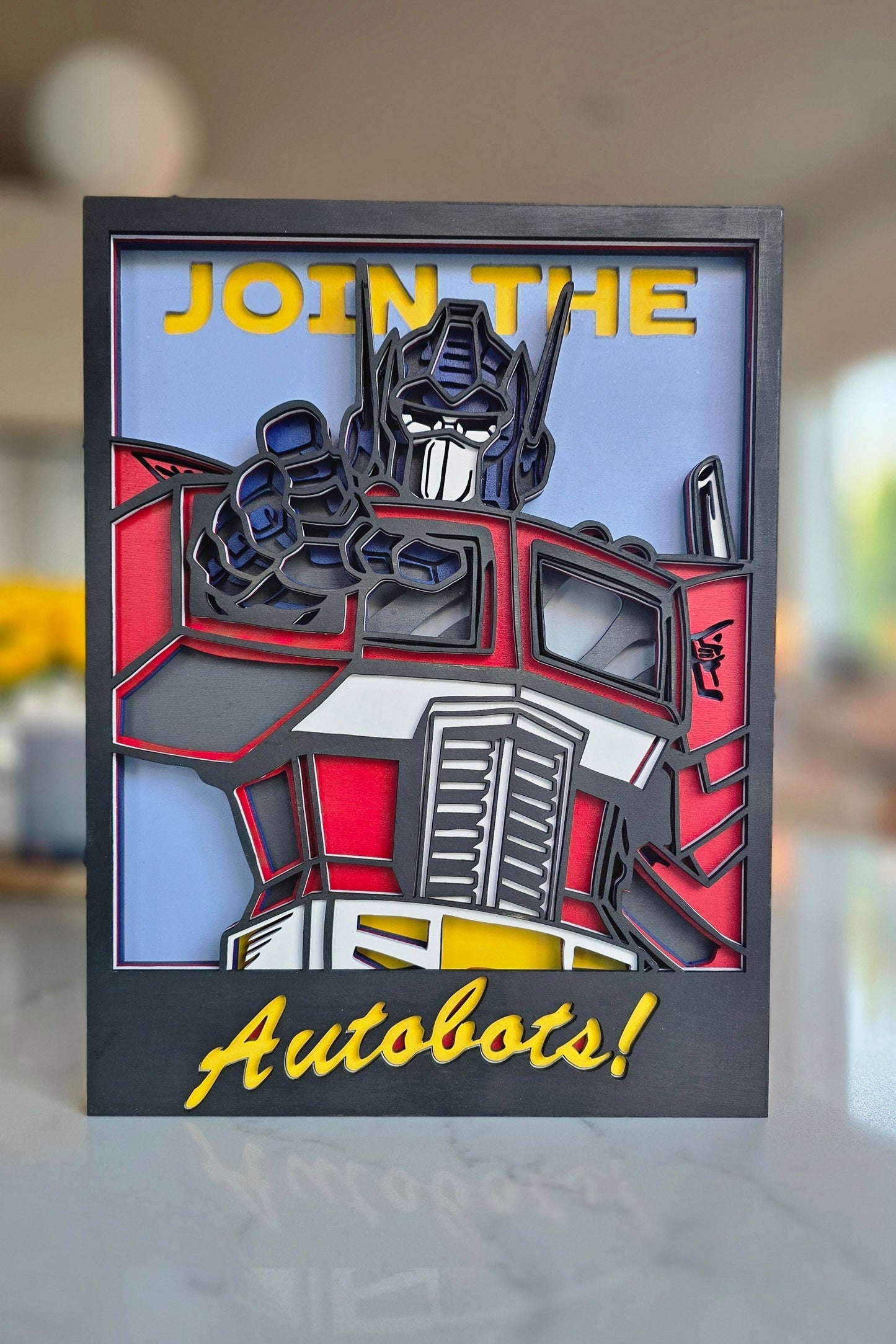 Optimus Prime | Wooden Art | Wall Decor
