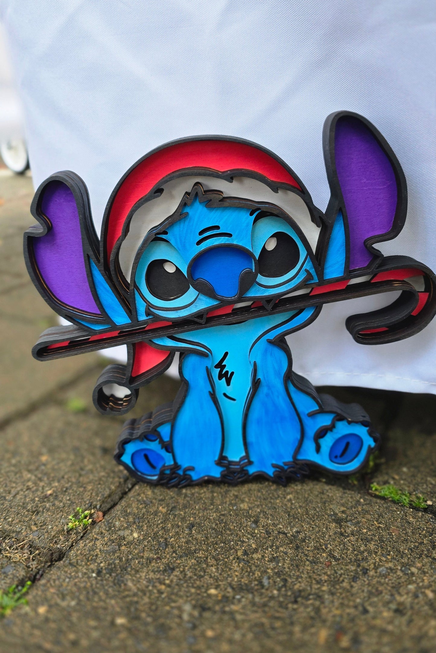 Stitch Christmas | Wooden Art | Wall Decor