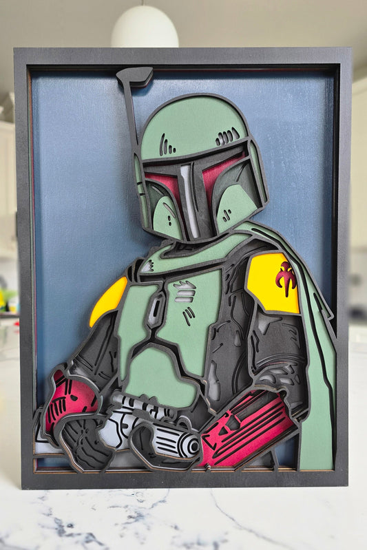 Boba Fett | Wooden Art