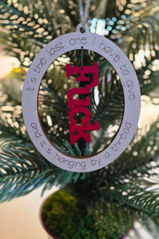 Hanging by a Thread Ornament
